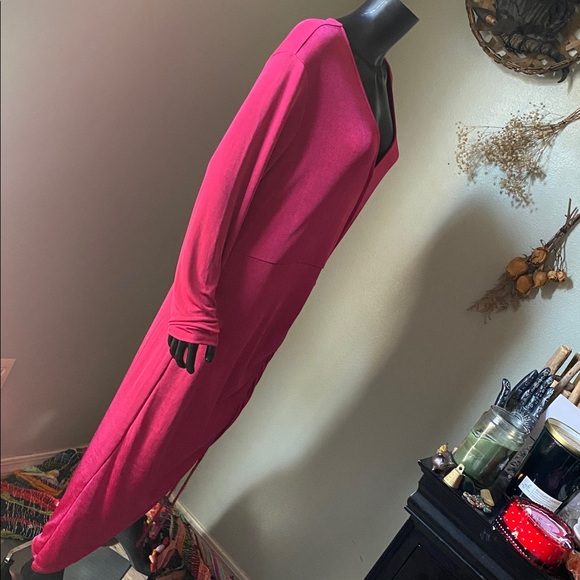 NINA PARKER Elegant Pink Ruched Dress NWTs - Picture 10 of 15